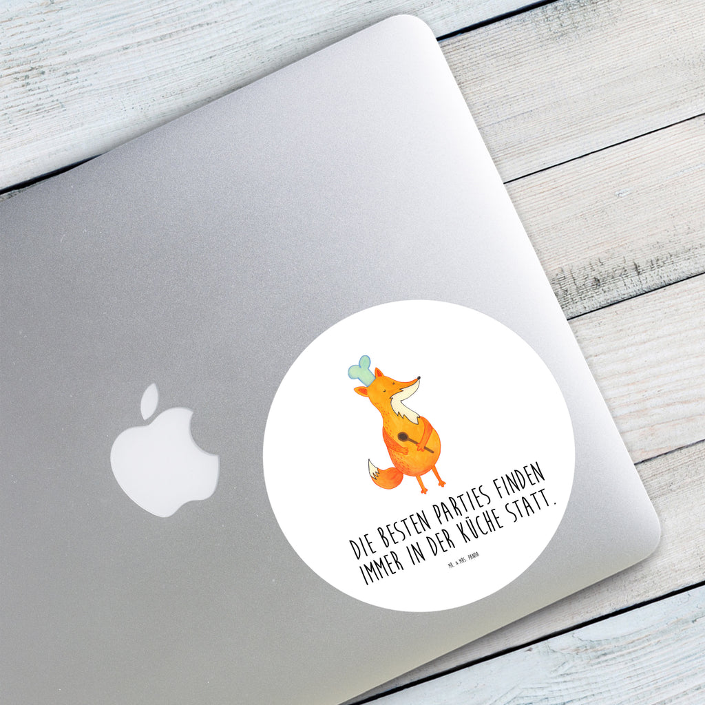 120mm Rund Aufkleber Fuchs Koch Sticker, Aufkleber, Etikett, Kinder, rund, Fuchs, Füchse, Koch Geschenk, Küche Spruch, Küche Deko, Köche, Bäcker, Party Spruch, Spruch lustig, witzig