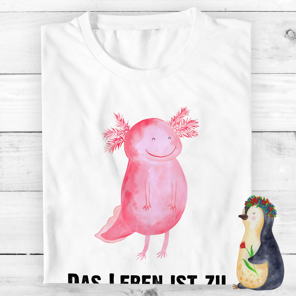 Größe XXL T-Shirt Axolotl glücklich T-Shirt, Shirt, Tshirt, Lustiges T-Shirt, T-Shirt mit Spruch, Party, Junggesellenabschied, Jubiläum, Geburstag, Herrn, Damen, Männer, Frauen, Schlafshirt, Nachthemd, Sprüche, Axolotl, Molch, Axolot, Schwanzlurch, Lurch, Lurche, Motivation, gute Laune