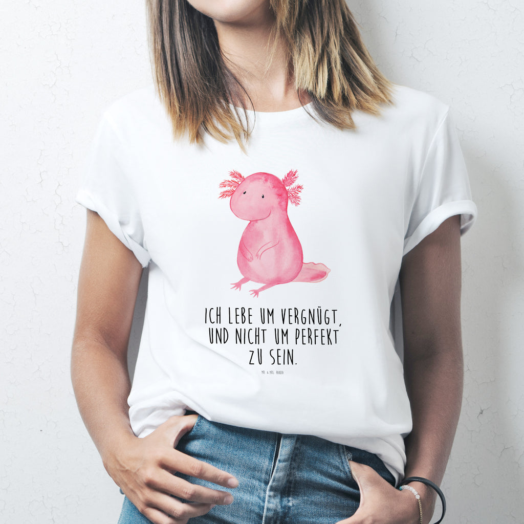 Größe S T-Shirt Axolotl T-Shirt, Shirt, Tshirt, Lustiges T-Shirt, T-Shirt mit Spruch, Party, Junggesellenabschied, Jubiläum, Geburstag, Herrn, Damen, Männer, Frauen, Schlafshirt, Nachthemd, Sprüche, Axolotl, Molch, Axolot, vergnügt, fröhlich, zufrieden, Lebensstil, Weisheit, Lebensweisheit, Liebe, Freundin