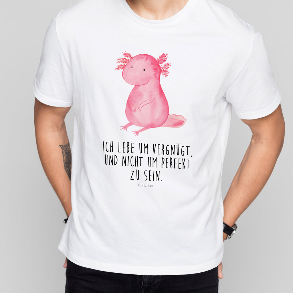 Größe S T-Shirt Axolotl T-Shirt, Shirt, Tshirt, Lustiges T-Shirt, T-Shirt mit Spruch, Party, Junggesellenabschied, Jubiläum, Geburstag, Herrn, Damen, Männer, Frauen, Schlafshirt, Nachthemd, Sprüche, Axolotl, Molch, Axolot, vergnügt, fröhlich, zufrieden, Lebensstil, Weisheit, Lebensweisheit, Liebe, Freundin