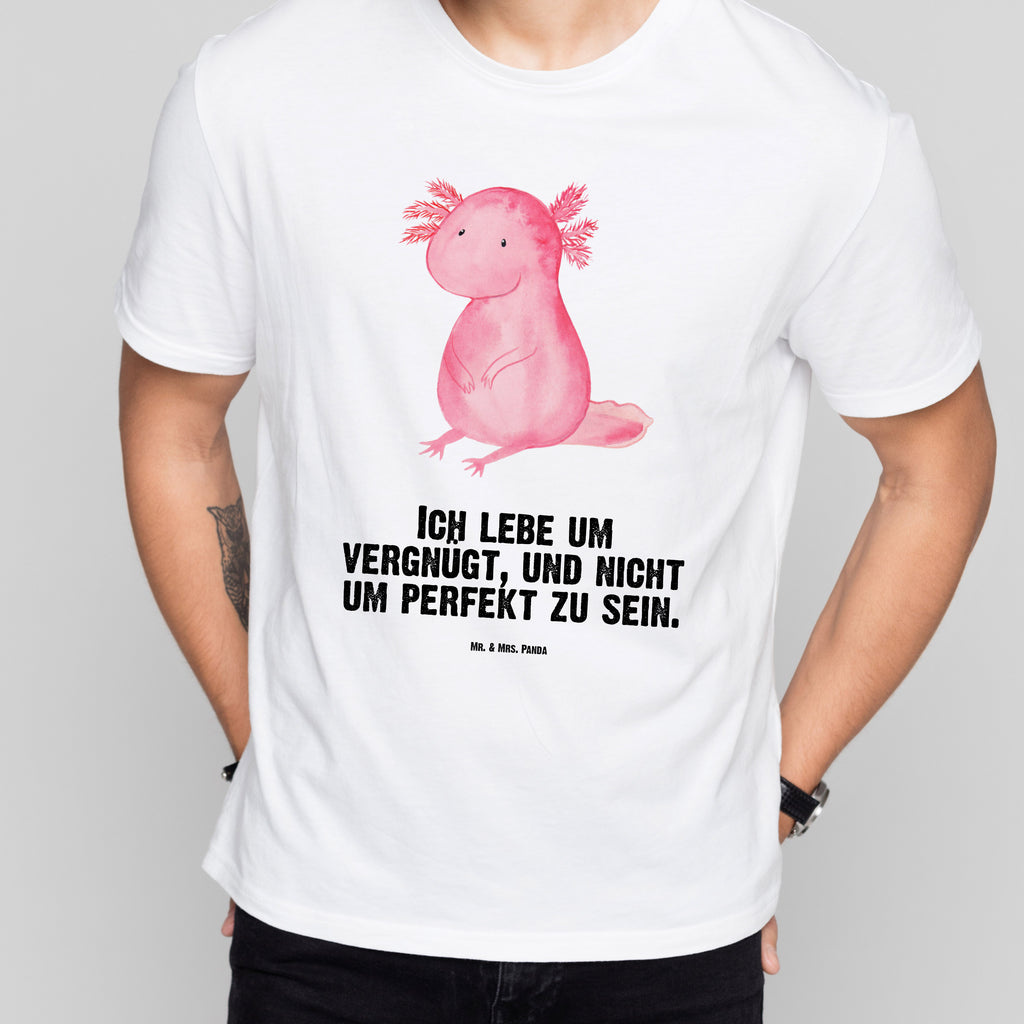 Größe L T-Shirt Axolotl T-Shirt, Shirt, Tshirt, Lustiges T-Shirt, T-Shirt mit Spruch, Party, Junggesellenabschied, Jubiläum, Geburstag, Herrn, Damen, Männer, Frauen, Schlafshirt, Nachthemd, Sprüche, Axolotl, Molch, Axolot, vergnügt, fröhlich, zufrieden, Lebensstil, Weisheit, Lebensweisheit, Liebe, Freundin