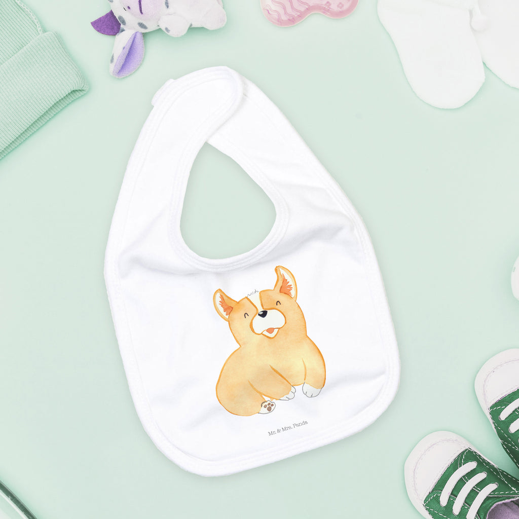 Organic Babylätzchen Corgie Baby, Lätzchen, Spucktuch, Sabberlätzchen, Klettlätzchen, Babygeschenk, Baby Lätzchen, Geschenk für Geburt, Geschenk zur Geburt, Baby Spucktuch, Babyausstattung, Geschenkidee für Babyparty, Hund, Hundemotiv, Haustier, Hunderasse, Tierliebhaber, Hundebesitzer, Sprüche, Corgie, Welsh Corgie Pembroke, britisch, Motivation, Spruch, Hundespruch, Lebensfreude