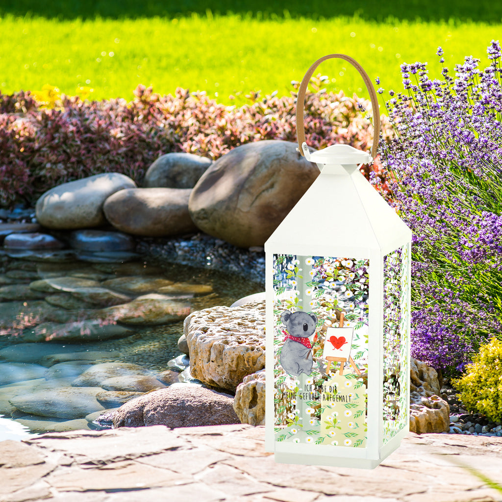 Deko Laterne Koala Künstler Koala, Liebe, Liebensbeweis, Liebesgeschenk, Gefühle, Künstler, zeichnen Gartenlampe, Gartenleuchte, Gartendekoration, Gartenlicht, Laterne  kleine Laternen, XXL Laternen, Laterne groß,   Koala, Koalabär