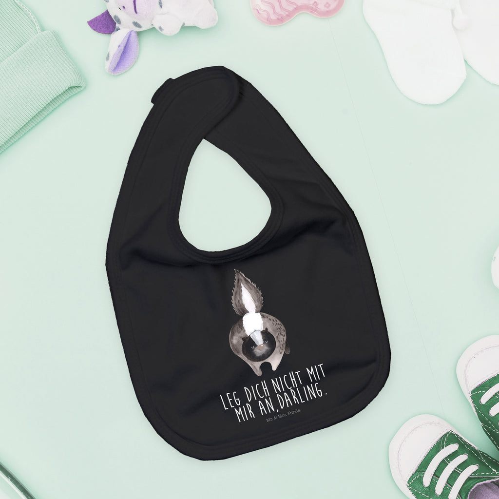 Organic Babylätzchen Stinktier Angriff Baby, Lätzchen, Spucktuch, Sabberlätzchen, Klettlätzchen, Babygeschenk, Baby Lätzchen, Geschenk für Geburt, Geschenk zur Geburt, Baby Spucktuch, Babyausstattung, Geschenkidee für Babyparty, Stinktier, Skunk, Wildtier, Raubtier, Stinker, Stinki, wütend, Drohung