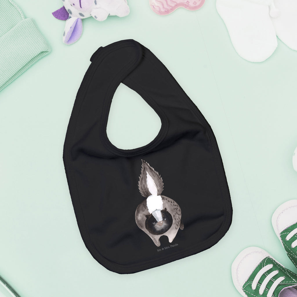 Organic Babylätzchen Stinktier Angriff Baby, Lätzchen, Spucktuch, Sabberlätzchen, Klettlätzchen, Babygeschenk, Baby Lätzchen, Geschenk für Geburt, Geschenk zur Geburt, Baby Spucktuch, Babyausstattung, Geschenkidee für Babyparty, Stinktier, Skunk, Wildtier, Raubtier, Stinker, Stinki, wütend, Drohung