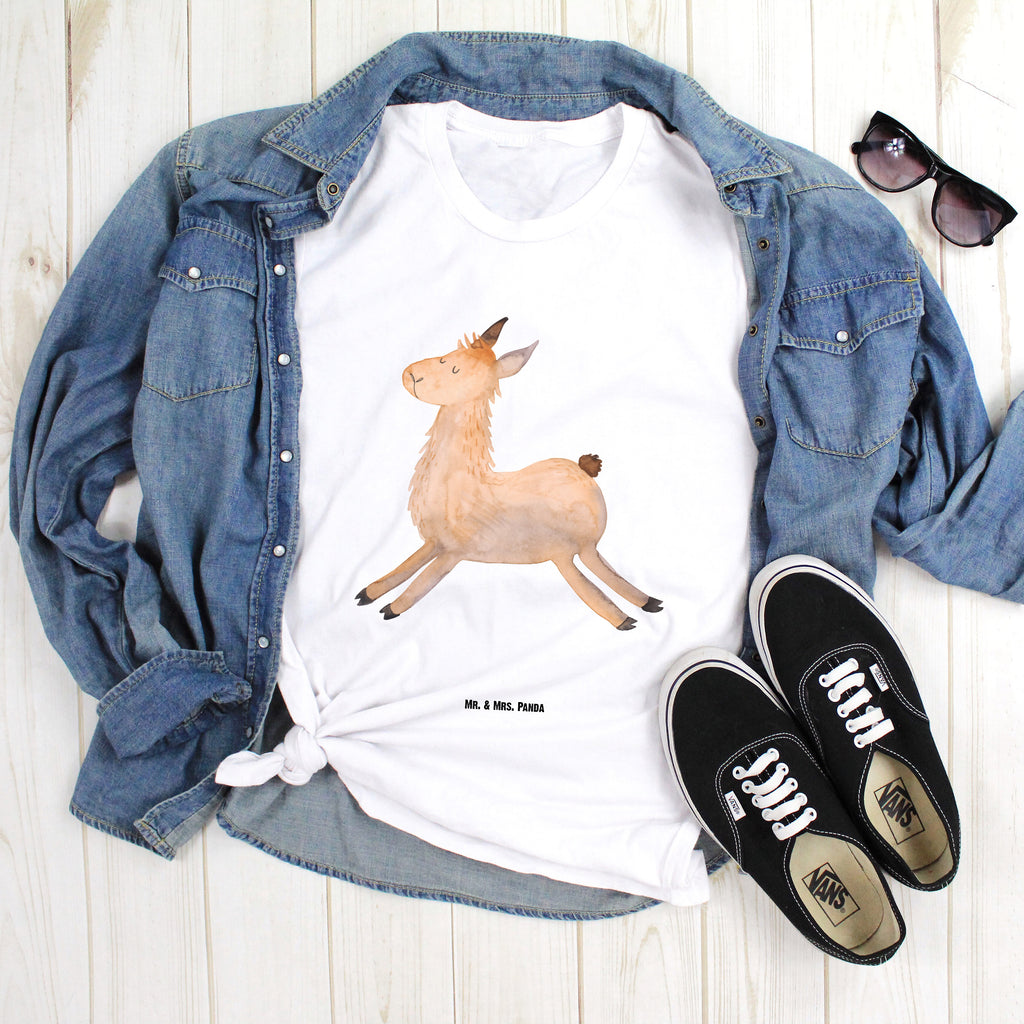 Größe S T-Shirt Lama springend T-Shirt, Shirt, Tshirt, Lustiges T-Shirt, T-Shirt mit Spruch, Party, Junggesellenabschied, Jubiläum, Geburstag, Herrn, Damen, Männer, Frauen, Schlafshirt, Nachthemd, Sprüche, Lama, Alpaka, Lamas, Lieblingstag, Happy day, fröhlich, Glück, Freundin, Liebeskummer, Neustart, guten Morgen, Start, Prüfung, Abitur