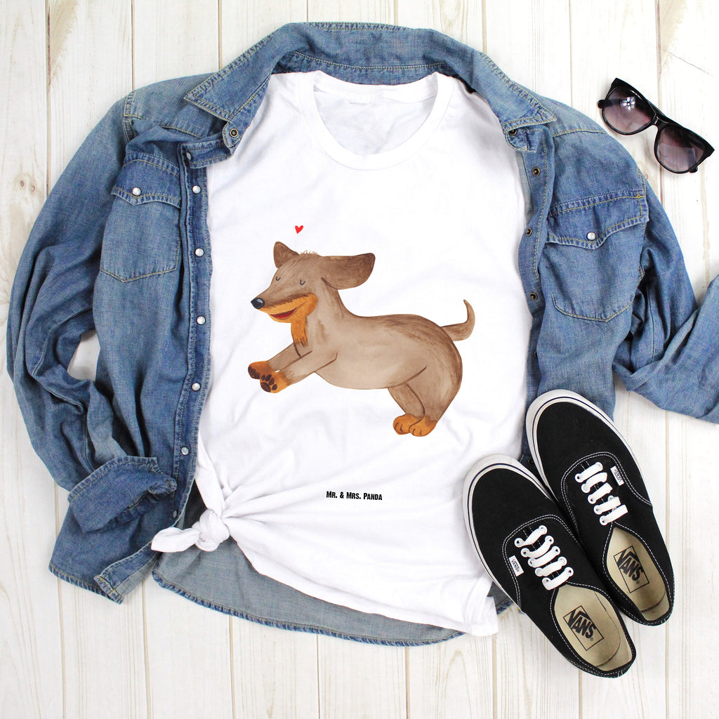 Größe L T-Shirt Hund Dackel fröhlich T-Shirt, Shirt, Tshirt, Lustiges T-Shirt, T-Shirt mit Spruch, Party, Junggesellenabschied, Jubiläum, Geburstag, Herrn, Damen, Männer, Frauen, Schlafshirt, Nachthemd, Sprüche, Hund, Hundemotiv, Haustier, Hunderasse, Tierliebhaber, Hundebesitzer, Hunde, Dackel, Dachshund, happy dog