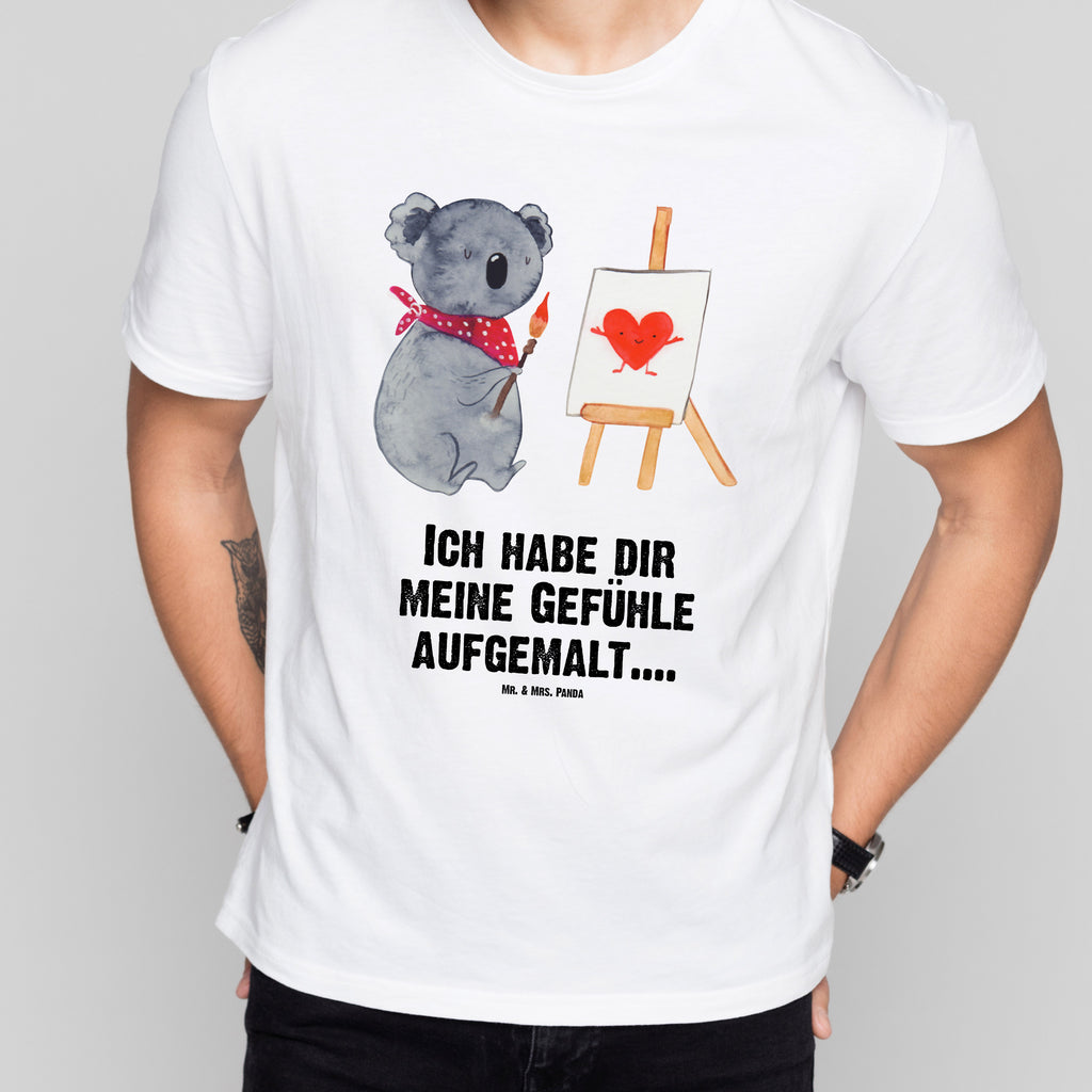 Größe L T-Shirt Koala Künstler T-Shirt, Shirt, Tshirt, Lustiges T-Shirt, T-Shirt mit Spruch, Party, Junggesellenabschied, Jubiläum, Geburstag, Herrn, Damen, Männer, Frauen, Schlafshirt, Nachthemd, Sprüche, Koala, Koalabär, Liebe, Liebensbeweis, Liebesgeschenk, Gefühle, Künstler, zeichnen