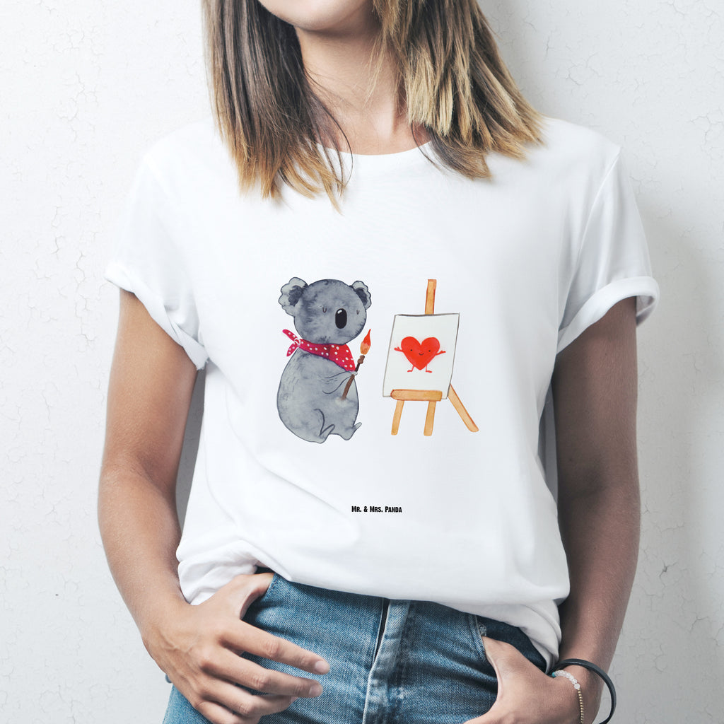 Größe L T-Shirt Koala Künstler T-Shirt, Shirt, Tshirt, Lustiges T-Shirt, T-Shirt mit Spruch, Party, Junggesellenabschied, Jubiläum, Geburstag, Herrn, Damen, Männer, Frauen, Schlafshirt, Nachthemd, Sprüche, Koala, Koalabär, Liebe, Liebensbeweis, Liebesgeschenk, Gefühle, Künstler, zeichnen