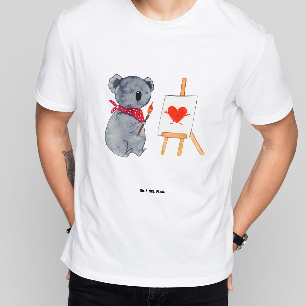 Größe L T-Shirt Koala Künstler T-Shirt, Shirt, Tshirt, Lustiges T-Shirt, T-Shirt mit Spruch, Party, Junggesellenabschied, Jubiläum, Geburstag, Herrn, Damen, Männer, Frauen, Schlafshirt, Nachthemd, Sprüche, Koala, Koalabär, Liebe, Liebensbeweis, Liebesgeschenk, Gefühle, Künstler, zeichnen