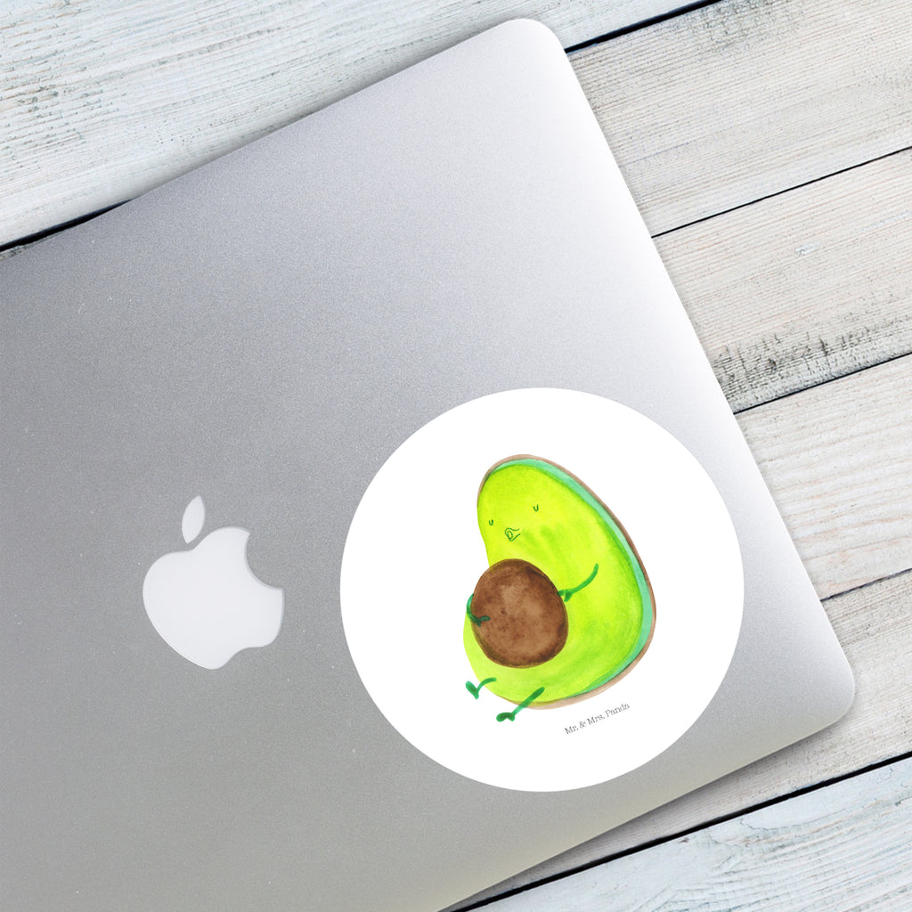 120mm Rund Aufkleber Avocado pfeift Sticker, Aufkleber, Etikett, Kinder, rund, Avocado, Veggie, Vegan, Gesund, Diät, Abnehmen, Ernährung, dick sein, Pummelfee