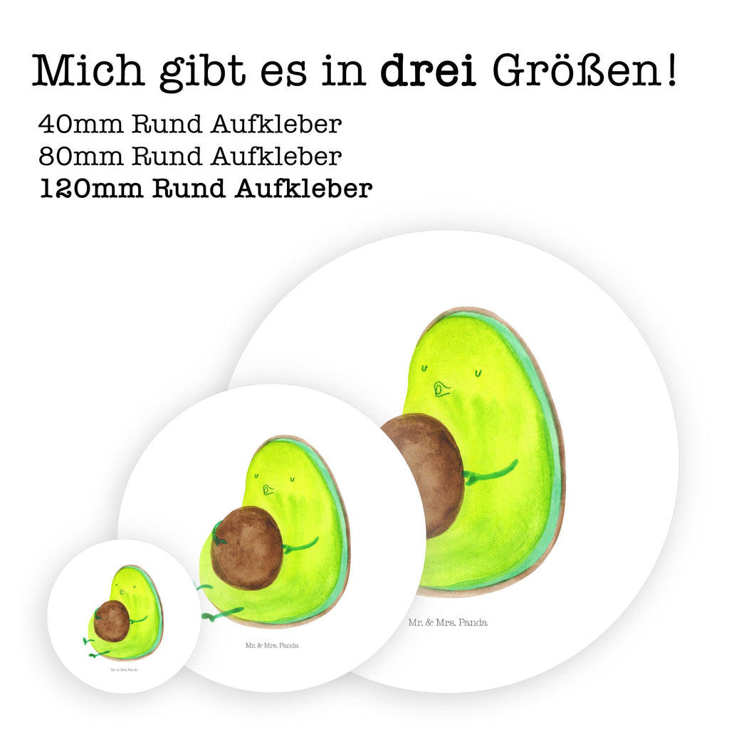 120mm Rund Aufkleber Avocado pfeift Sticker, Aufkleber, Etikett, Kinder, rund, Avocado, Veggie, Vegan, Gesund, Diät, Abnehmen, Ernährung, dick sein, Pummelfee