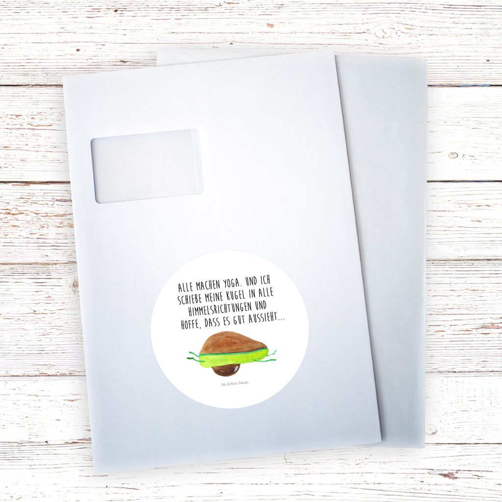 120mm Rund Aufkleber Avocado Yoga Sticker, Aufkleber, Etikett, Kinder, rund, Avocado, Veggie, Vegan, Gesund, Avocado Yoga Vegan