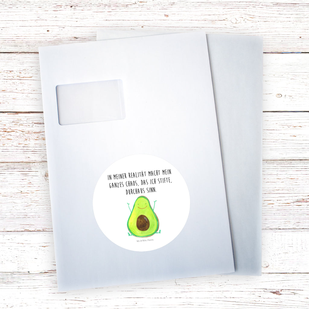 120mm Rund Aufkleber Avocado Happy Sticker, Aufkleber, Etikett, Kinder, rund, Avocado, Veggie, Vegan, Gesund, Chaos