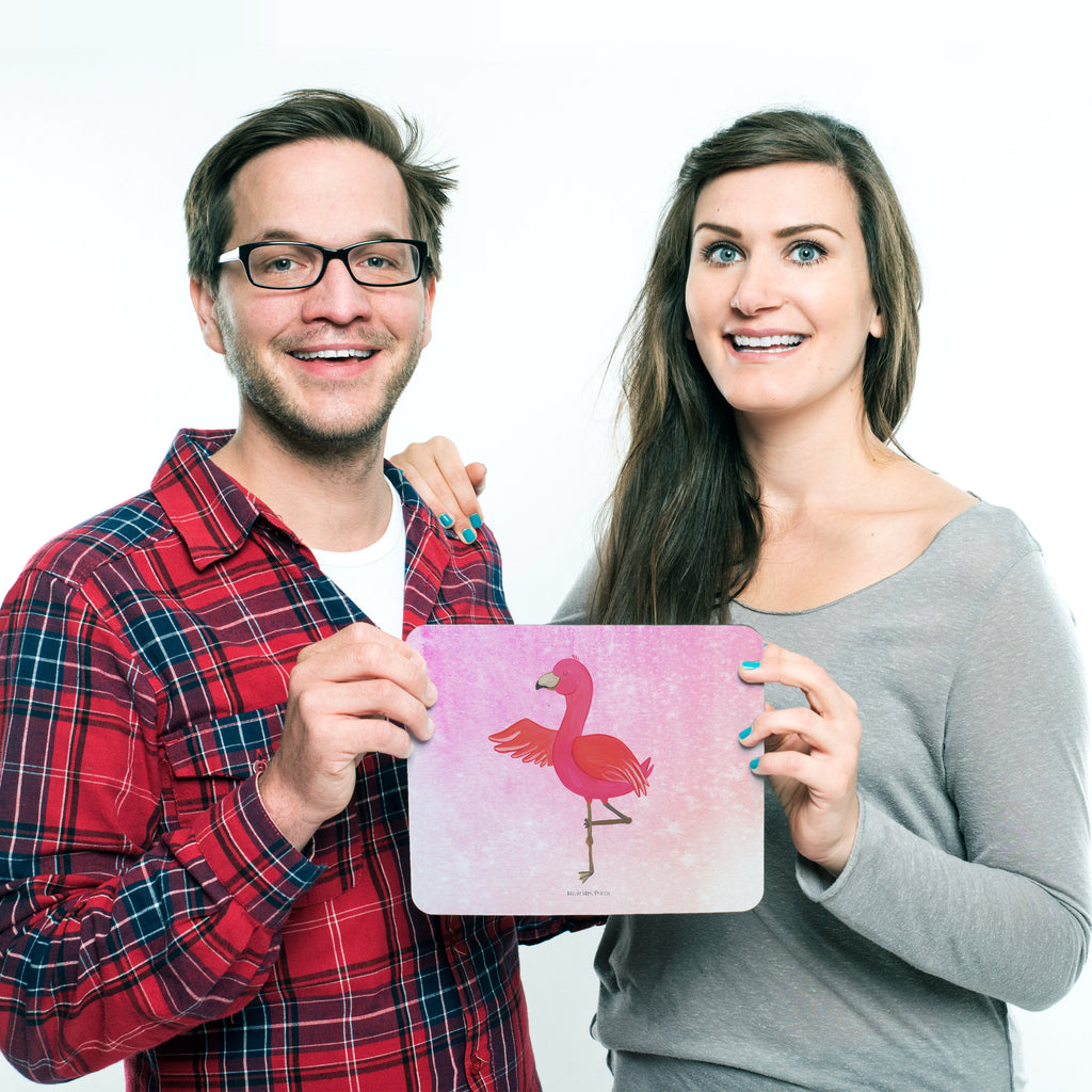 Mauspad Flamingo Yoga Mousepad, Computer zubehör, Büroausstattung, PC Zubehör, Arbeitszimmer, Mauspad, Einzigartiges Mauspad, Designer Mauspad, Flamingo, Vogel, Yoga, Namaste, Achtsamkeit, Yoga-Übung, Entspannung, Ärger, Aufregen, Tiefenentspannung