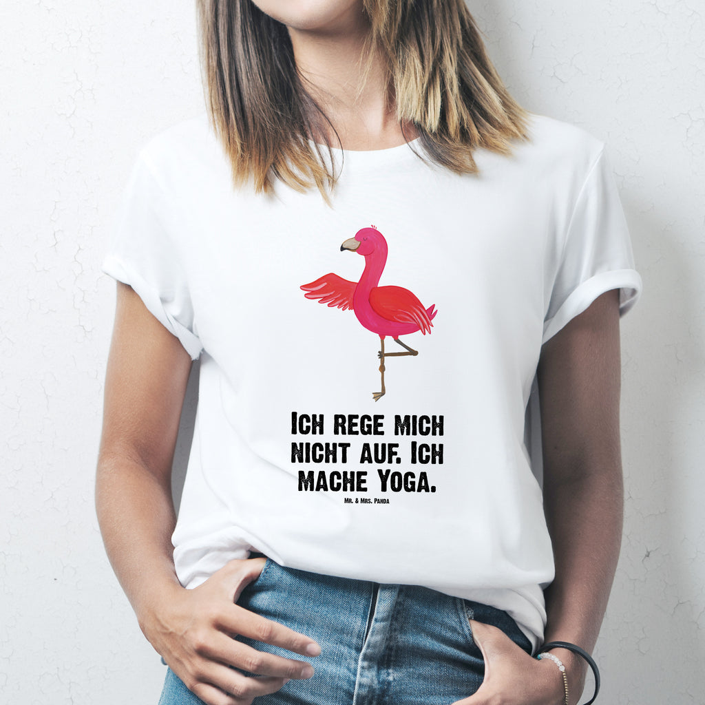Größe L T-Shirt Flamingo Yoga T-Shirt, Shirt, Tshirt, Lustiges T-Shirt, T-Shirt mit Spruch, Party, Junggesellenabschied, Jubiläum, Geburstag, Herrn, Damen, Männer, Frauen, Schlafshirt, Nachthemd, Sprüche, Flamingo, Vogel, Yoga, Namaste, Achtsamkeit, Yoga-Übung, Entspannung, Ärger, Aufregen, Tiefenentspannung