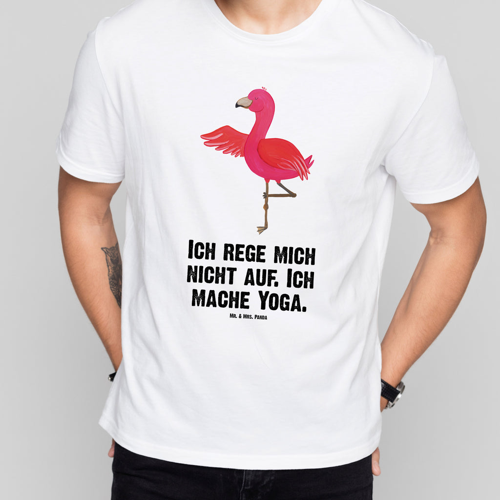 Größe L T-Shirt Flamingo Yoga T-Shirt, Shirt, Tshirt, Lustiges T-Shirt, T-Shirt mit Spruch, Party, Junggesellenabschied, Jubiläum, Geburstag, Herrn, Damen, Männer, Frauen, Schlafshirt, Nachthemd, Sprüche, Flamingo, Vogel, Yoga, Namaste, Achtsamkeit, Yoga-Übung, Entspannung, Ärger, Aufregen, Tiefenentspannung
