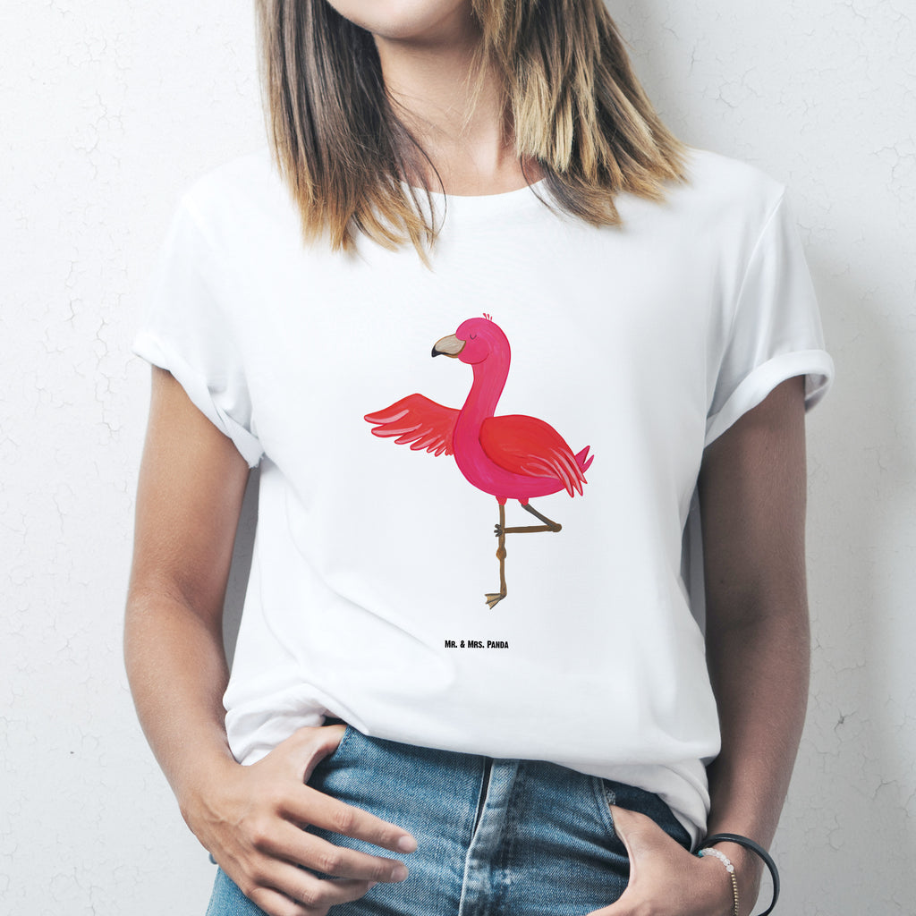 Größe L T-Shirt Flamingo Yoga T-Shirt, Shirt, Tshirt, Lustiges T-Shirt, T-Shirt mit Spruch, Party, Junggesellenabschied, Jubiläum, Geburstag, Herrn, Damen, Männer, Frauen, Schlafshirt, Nachthemd, Sprüche, Flamingo, Vogel, Yoga, Namaste, Achtsamkeit, Yoga-Übung, Entspannung, Ärger, Aufregen, Tiefenentspannung