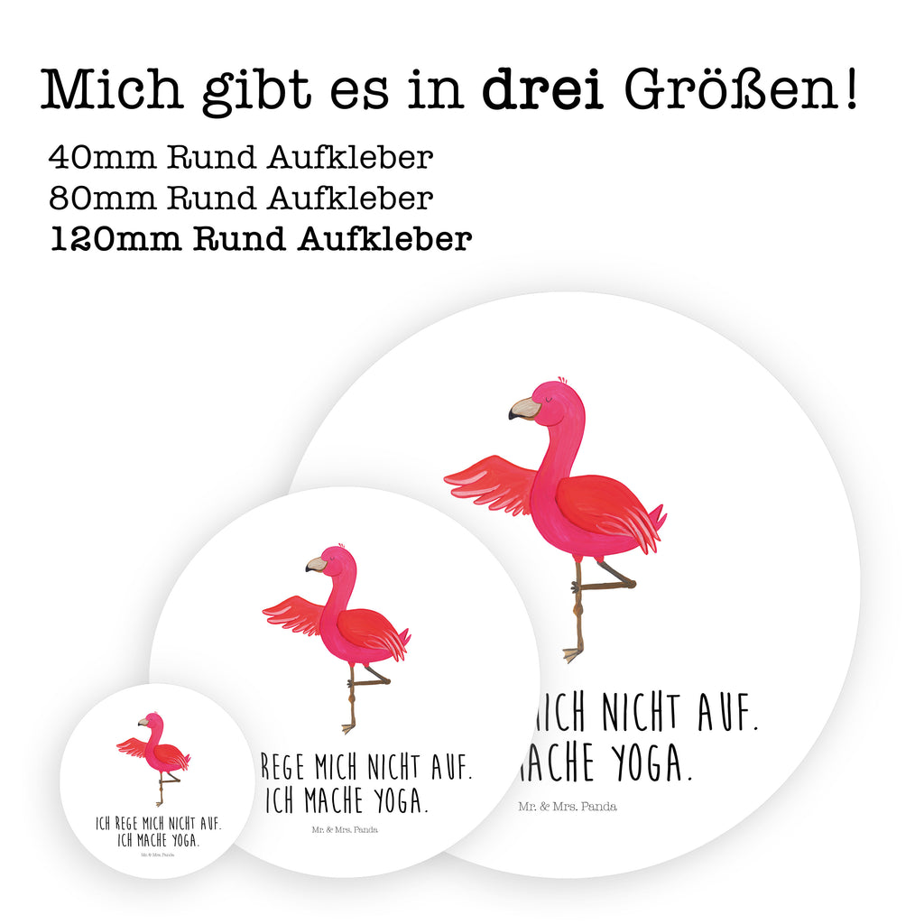120mm Rund Aufkleber Flamingo Yoga Sticker, Aufkleber, Etikett, Kinder, rund, Flamingo, Vogel, Yoga, Namaste, Achtsamkeit, Yoga-Übung, Entspannung, Ärger, Aufregen, Tiefenentspannung