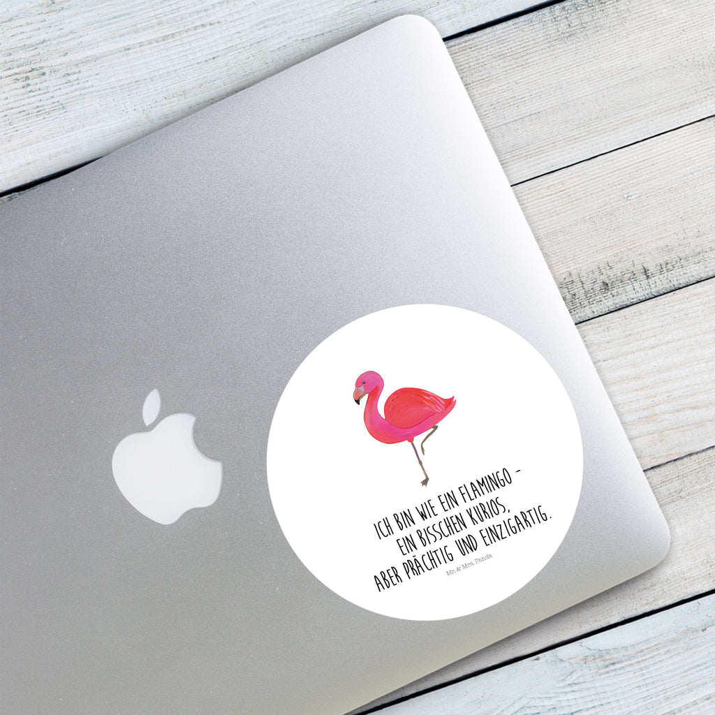 120mm Rund Aufkleber Flamingo classic Sticker, Aufkleber, Etikett, Kinder, rund, Flamingo, Einzigartig, Selbstliebe, Stolz, ich, für mich, Spruch, Freundin, Freundinnen, Außenseiter, Sohn, Tochter, Geschwister