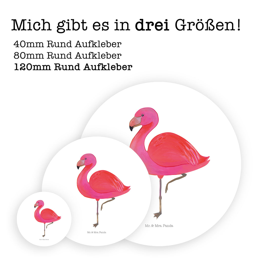 120mm Rund Aufkleber Flamingo classic Sticker, Aufkleber, Etikett, Kinder, rund, Flamingo, Einzigartig, Selbstliebe, Stolz, ich, für mich, Spruch, Freundin, Freundinnen, Außenseiter, Sohn, Tochter, Geschwister