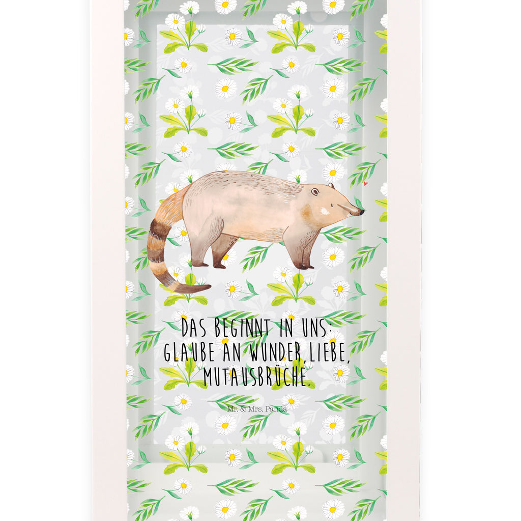 Deko Laterne Nasenbaer Gartenlampe, Gartenleuchte, Gartendekoration, Gartenlicht, Laterne  kleine Laternen, XXL Laternen, Laterne groß, Tiermotive, Gute Laune, lustige Sprüche, Tiere, Nasenbär, Nasenbären, Rüsselbär, Bär