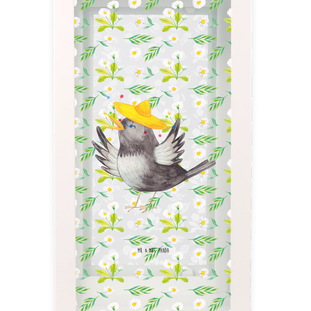 Deko Laterne Rabe mit Sombrero Gartenlampe, Gartenleuchte, Gartendekoration, Gartenlicht, Laterne  kleine Laternen, XXL Laternen, Laterne groß, Tiermotive, Gute Laune, lustige Sprüche, Tiere, Rabe, Vogel, Vögel, Spruch positiv, fröhlich sein, glücklich sein, Glück Spruch, froh, Elster, Motivation