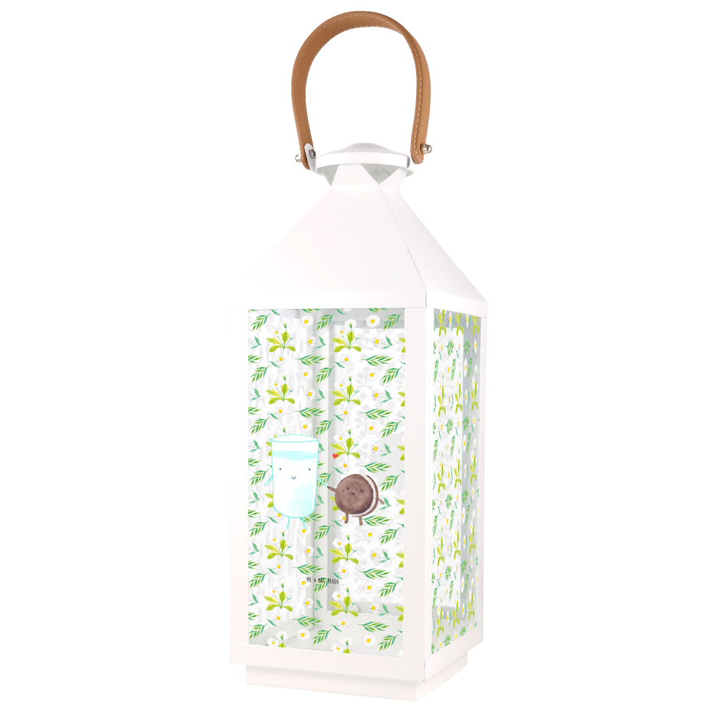 Deko Laterne Milch & Keks Gartenlampe, Gartenleuchte, Gartendekoration, Gartenlicht, Laterne  kleine Laternen, XXL Laternen, Laterne groß, Tiermotive, Gute Laune, lustige Sprüche, Tiere, Milk, Cookie, Milch, Keks, Kekse, Kaffee, Einladung Frühstück, Motiv süß, romantisch, perfektes Paar