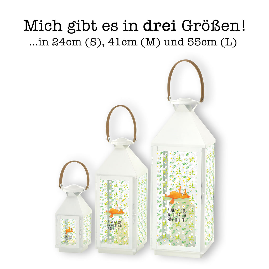 Deko Laterne Fuchs Sterne Gartenlampe, Gartenleuchte, Gartendekoration, Gartenlicht, Laterne  kleine Laternen, XXL Laternen, Laterne groß, Fuchs, Füchse, tröstende Worte, Spruch positiv, Spruch schön, Romantik, Always Look on the Bright Side of Life