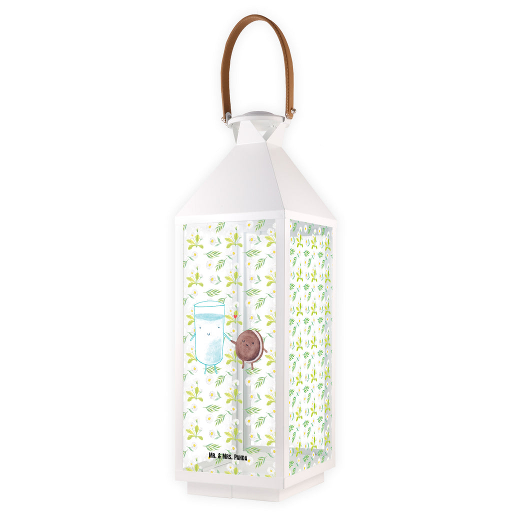 Deko Laterne Milch & Keks Gartenlampe, Gartenleuchte, Gartendekoration, Gartenlicht, Laterne  kleine Laternen, XXL Laternen, Laterne groß, Tiermotive, Gute Laune, lustige Sprüche, Tiere, Milk, Cookie, Milch, Keks, Kekse, Kaffee, Einladung Frühstück, Motiv süß, romantisch, perfektes Paar