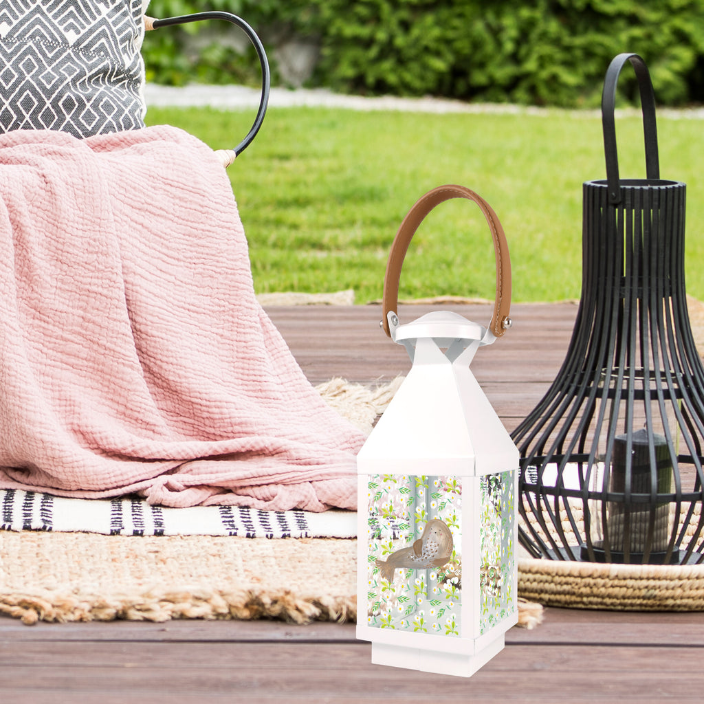 Deko Laterne Robbe lachend Gartenlampe, Gartenleuchte, Gartendekoration, Gartenlicht, Laterne  kleine Laternen, XXL Laternen, Laterne groß, Tiermotive, Gute Laune, lustige Sprüche, Tiere, Robbe, Robben, Seehund, Strand, Meerestier, Ostsee, Nordsee