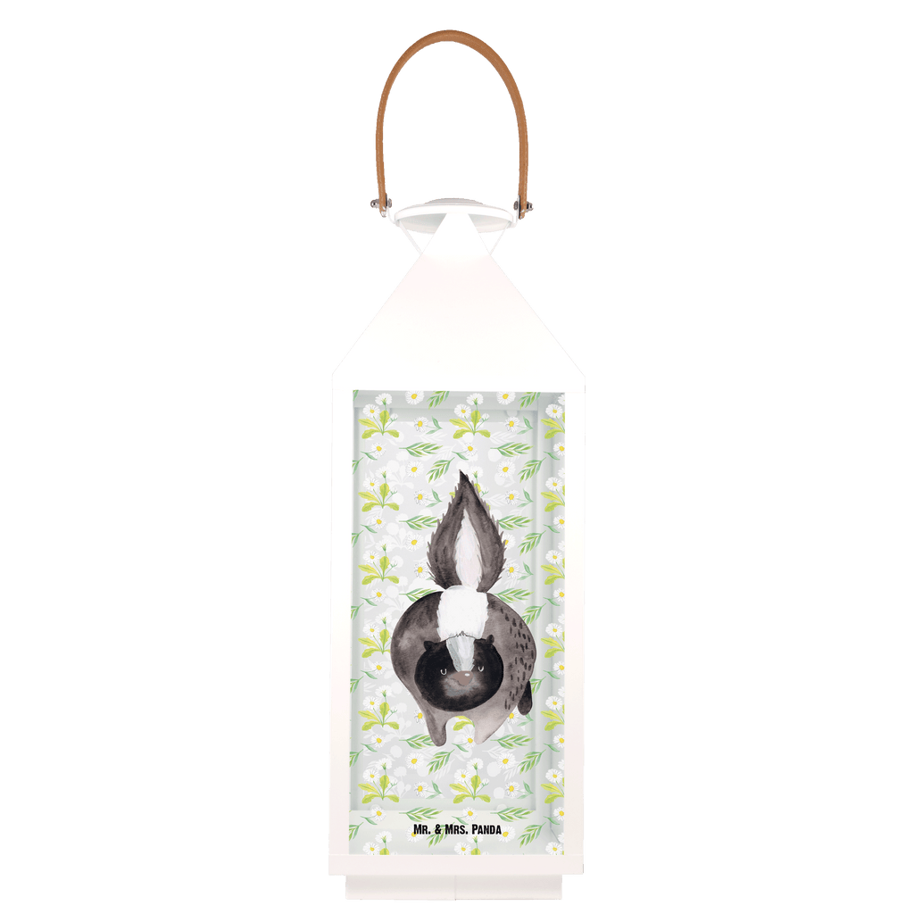 Deko Laterne Stinktier Angriff Gartenlampe, Gartenleuchte, Gartendekoration, Gartenlicht, Laterne  kleine Laternen, XXL Laternen, Laterne groß, Stinktier, Skunk, Wildtier, Raubtier, Stinker, Stinki, wütend, Drohung