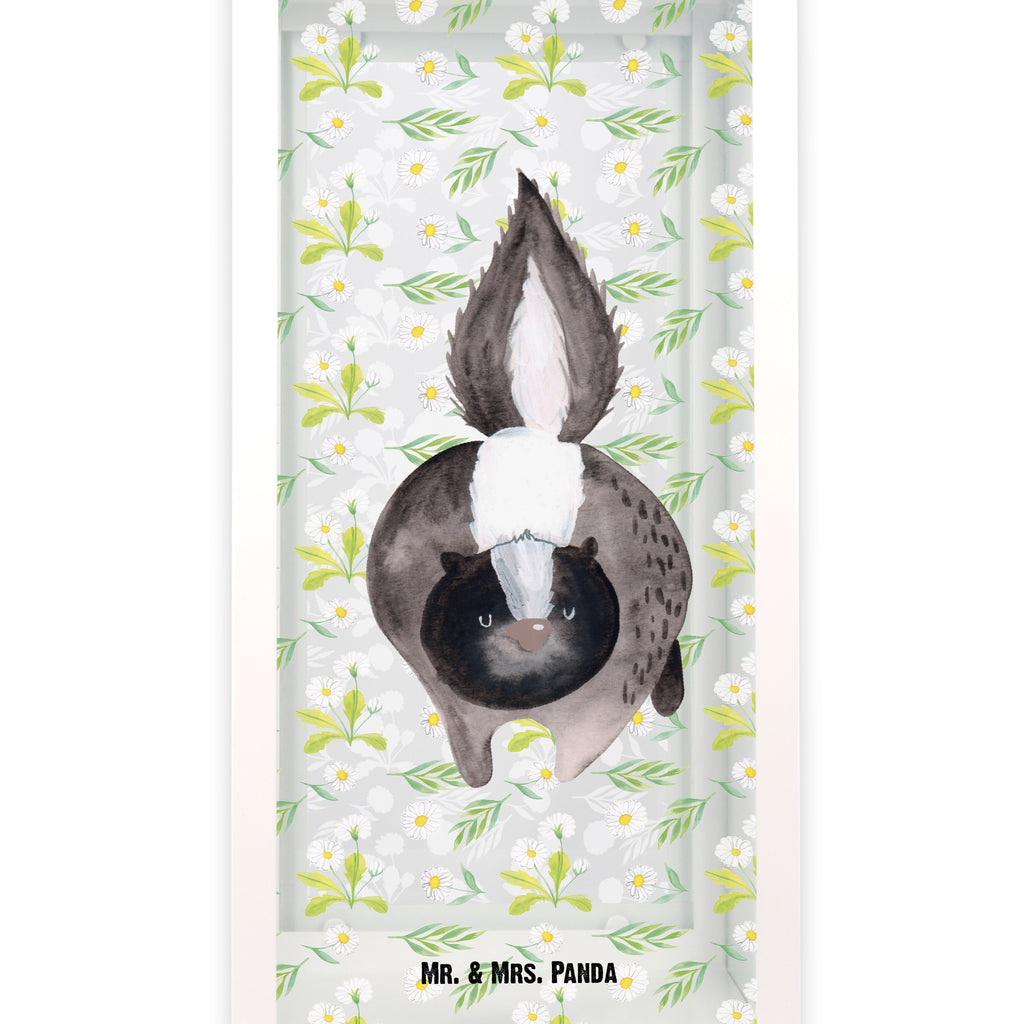 Deko Laterne Stinktier Angriff Gartenlampe, Gartenleuchte, Gartendekoration, Gartenlicht, Laterne  kleine Laternen, XXL Laternen, Laterne groß, Stinktier, Skunk, Wildtier, Raubtier, Stinker, Stinki, wütend, Drohung