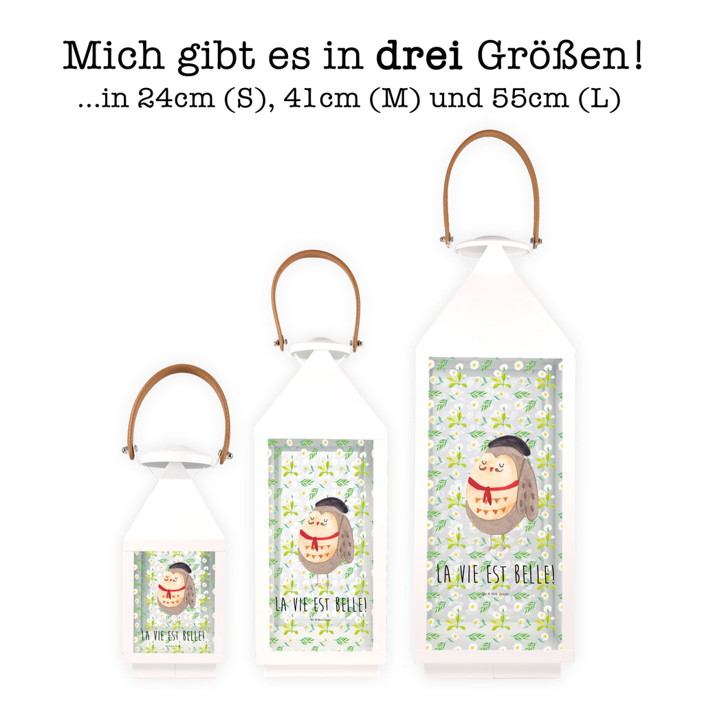 Deko Laterne Eule Französisch Gartenlampe, Gartenleuchte, Gartendekoration, Gartenlicht, Laterne  kleine Laternen, XXL Laternen, Laterne groß, Eule, Eulen, Eule Deko, Owl, hibou, La vie est belle, das Leben ist schön, Spruch schön, Spruch Französisch, Frankreich