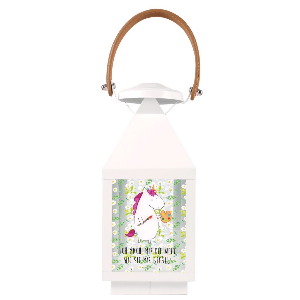 Deko Laterne Einhorn Künstler Gartenlampe, Gartenleuchte, Gartendekoration, Gartenlicht, Laterne  kleine Laternen, XXL Laternen, Laterne groß, Einhorn, Einhörner, Einhorn Deko, Pegasus, Unicorn, Englisch, Künstler, Artist, Malen, Zeichnen, Welt, Farbe, Stift, Pinsel, Geschenk, Maler