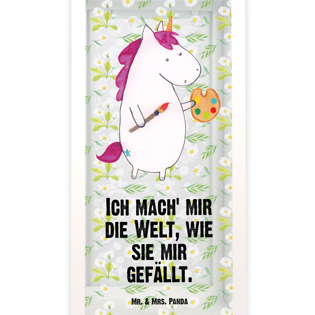 Deko Laterne Einhorn Künstler Gartenlampe, Gartenleuchte, Gartendekoration, Gartenlicht, Laterne  kleine Laternen, XXL Laternen, Laterne groß, Einhorn, Einhörner, Einhorn Deko, Pegasus, Unicorn, Englisch, Künstler, Artist, Malen, Zeichnen, Welt, Farbe, Stift, Pinsel, Geschenk, Maler