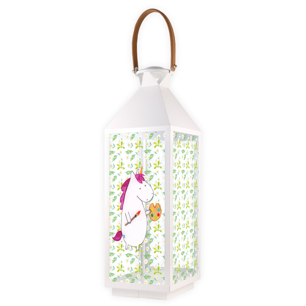 Deko Laterne Einhorn Künstler Gartenlampe, Gartenleuchte, Gartendekoration, Gartenlicht, Laterne  kleine Laternen, XXL Laternen, Laterne groß, Einhorn, Einhörner, Einhorn Deko, Pegasus, Unicorn, Englisch, Künstler, Artist, Malen, Zeichnen, Welt, Farbe, Stift, Pinsel, Geschenk, Maler