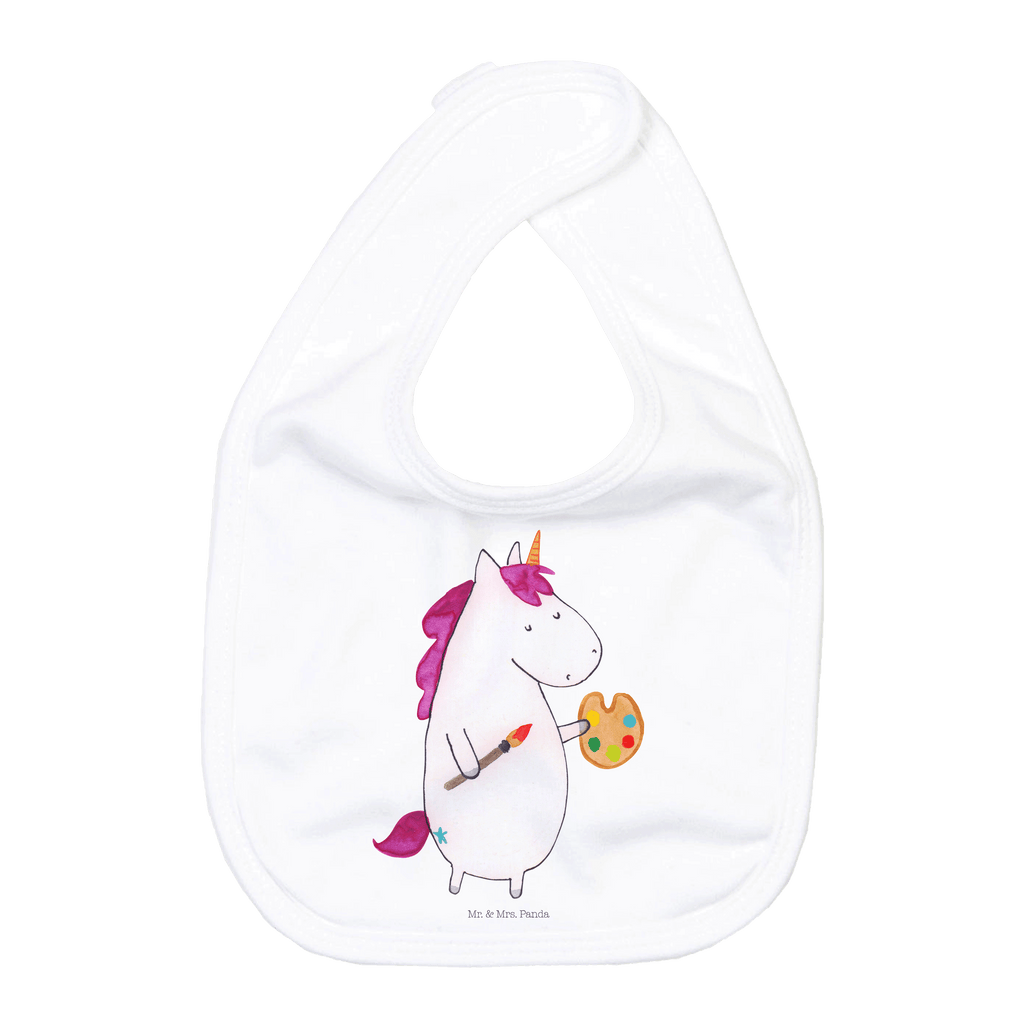 Organic Babylätzchen Einhorn Künstler Baby, Lätzchen, Spucktuch, Sabberlätzchen, Klettlätzchen, Babygeschenk, Baby Lätzchen, Geschenk für Geburt, Geschenk zur Geburt, Baby Spucktuch, Babyausstattung, Geschenkidee für Babyparty, Einhorn, Einhörner, Einhorn Deko, Pegasus, Unicorn, Englisch, Künstler, Artist, Malen, Zeichnen, Welt, Farbe, Stift, Pinsel, Geschenk, Maler