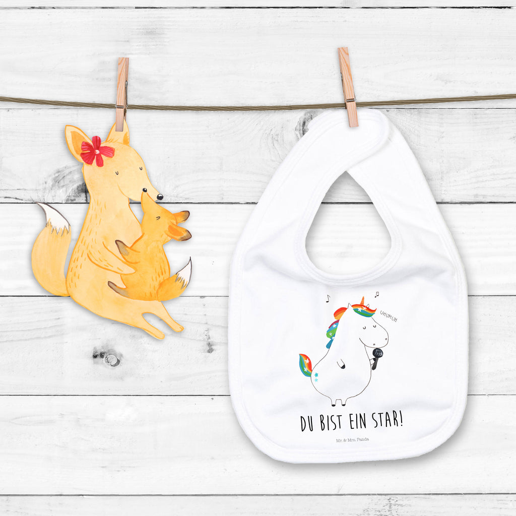 Organic Babylätzchen Einhorn Sänger Baby, Lätzchen, Spucktuch, Sabberlätzchen, Klettlätzchen, Babygeschenk, Baby Lätzchen, Geschenk für Geburt, Geschenk zur Geburt, Baby Spucktuch, Babyausstattung, Geschenkidee für Babyparty, Einhorn, Einhörner, Einhorn Deko, Pegasus, Unicorn, Glitzer, Konfetti, Party, Geburtstag, Feier, Fest, Disco, Sängerin, Sänger, Freundin