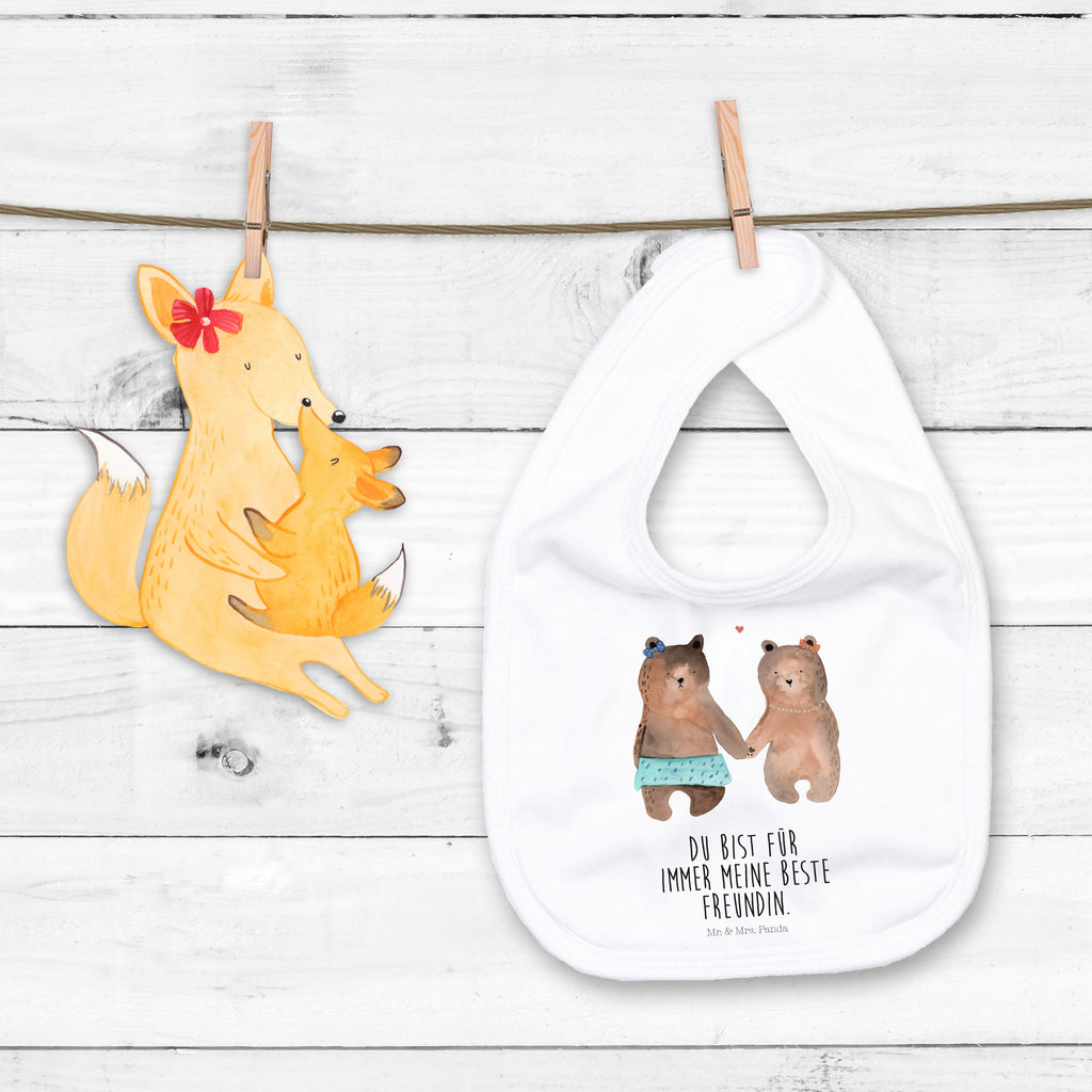 Organic Babylätzchen Bär Freundin Baby, Lätzchen, Spucktuch, Sabberlätzchen, Klettlätzchen, Babygeschenk, Baby Lätzchen, Geschenk für Geburt, Geschenk zur Geburt, Baby Spucktuch, Babyausstattung, Geschenkidee für Babyparty, Bär, Teddy, Teddybär, Bär Freundin Beste Freund Liebe Liebesbeweis Verliebt Kumpel Kumpeliene