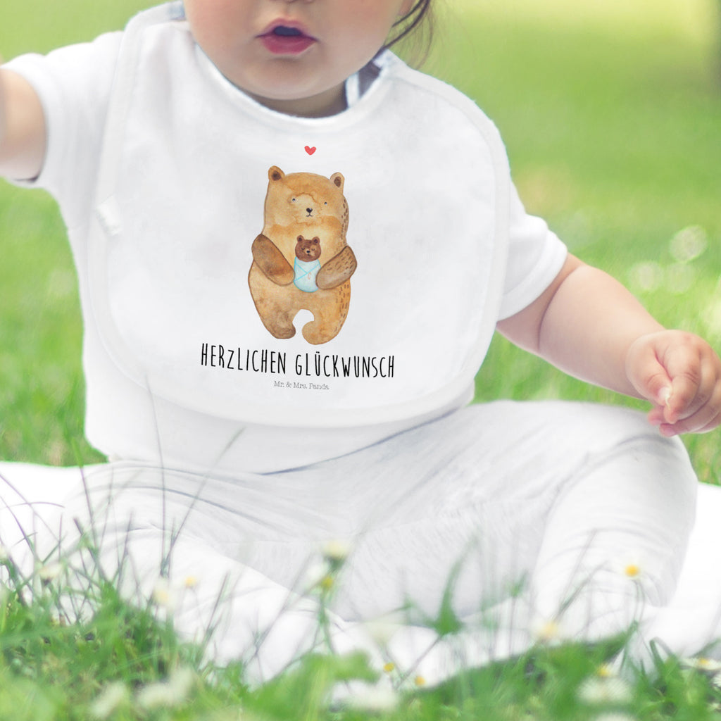 Organic Babylätzchen Bär mit Baby Baby, Lätzchen, Spucktuch, Sabberlätzchen, Klettlätzchen, Babygeschenk, Baby Lätzchen, Geschenk für Geburt, Geschenk zur Geburt, Baby Spucktuch, Babyausstattung, Geschenkidee für Babyparty, Bär, Teddy, Teddybär, Eltern, Mutter, Taufe, Geburt, Nichte, Neffe, Enkel, Enkelin, Täufling, Geburtstag, Glückwunsch