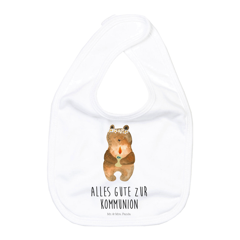 Organic Babylätzchen Kommunion-Bär Baby, Lätzchen, Spucktuch, Sabberlätzchen, Klettlätzchen, Babygeschenk, Baby Lätzchen, Geschenk für Geburt, Geschenk zur Geburt, Baby Spucktuch, Babyausstattung, Geschenkidee für Babyparty, Bär, Teddy, Teddybär, Kommunion, Gottes Segen, Taufkerze, katholisch