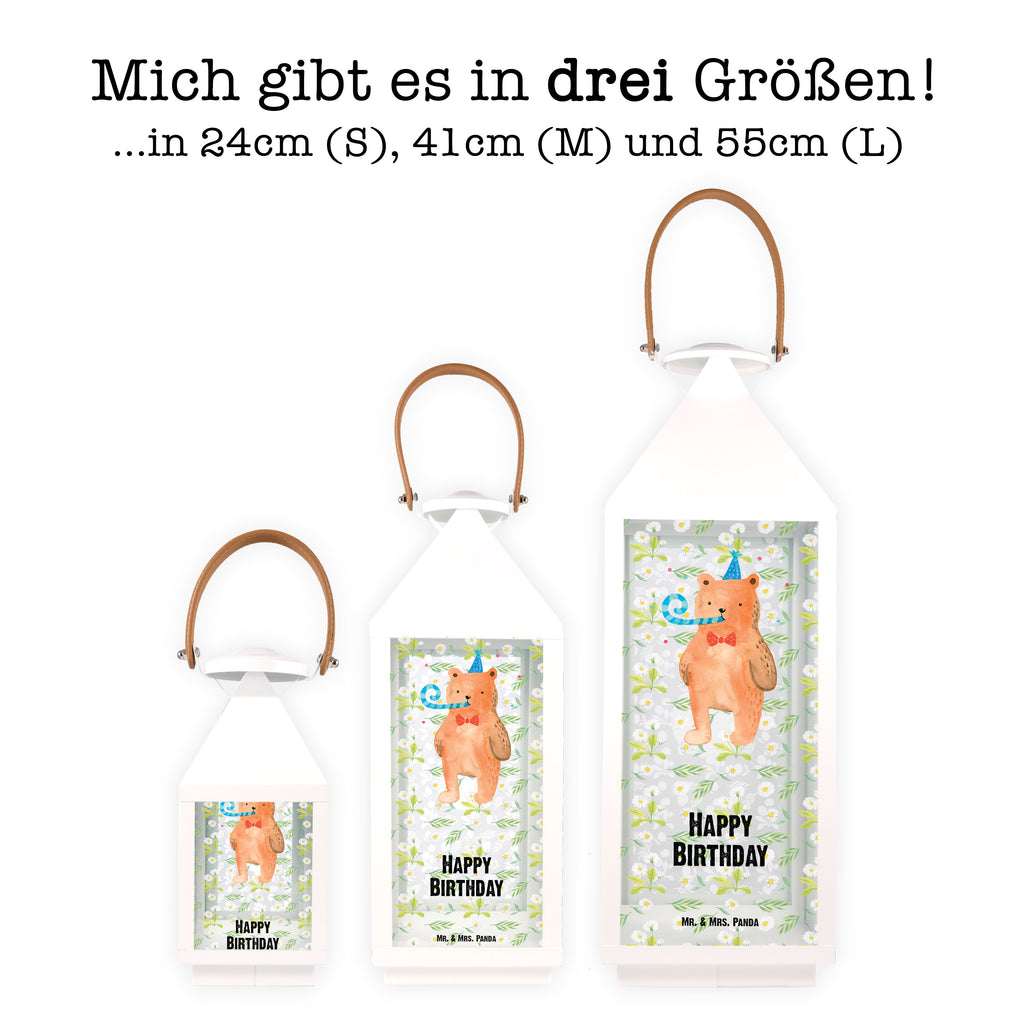 Deko Laterne Birthday Bär Gartenlampe, Gartenleuchte, Gartendekoration, Gartenlicht, Laterne  kleine Laternen, XXL Laternen, Laterne groß, Bär, Teddy, Teddybär, Happy Birthday, Alles Gute, Glückwunsch, Geburtstag