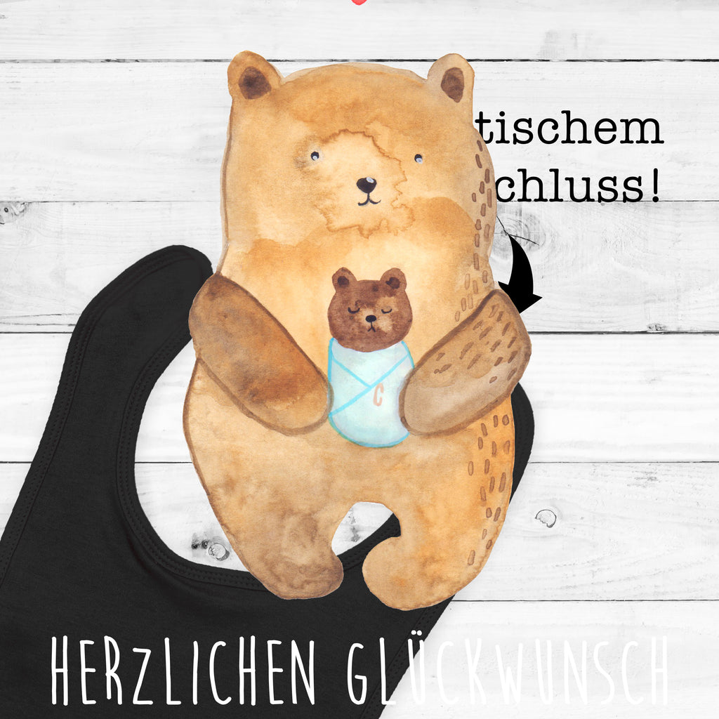 Organic Babylätzchen Bär mit Baby Baby, Lätzchen, Spucktuch, Sabberlätzchen, Klettlätzchen, Babygeschenk, Baby Lätzchen, Geschenk für Geburt, Geschenk zur Geburt, Baby Spucktuch, Babyausstattung, Geschenkidee für Babyparty, Bär, Teddy, Teddybär, Eltern, Mutter, Taufe, Geburt, Nichte, Neffe, Enkel, Enkelin, Täufling, Geburtstag, Glückwunsch