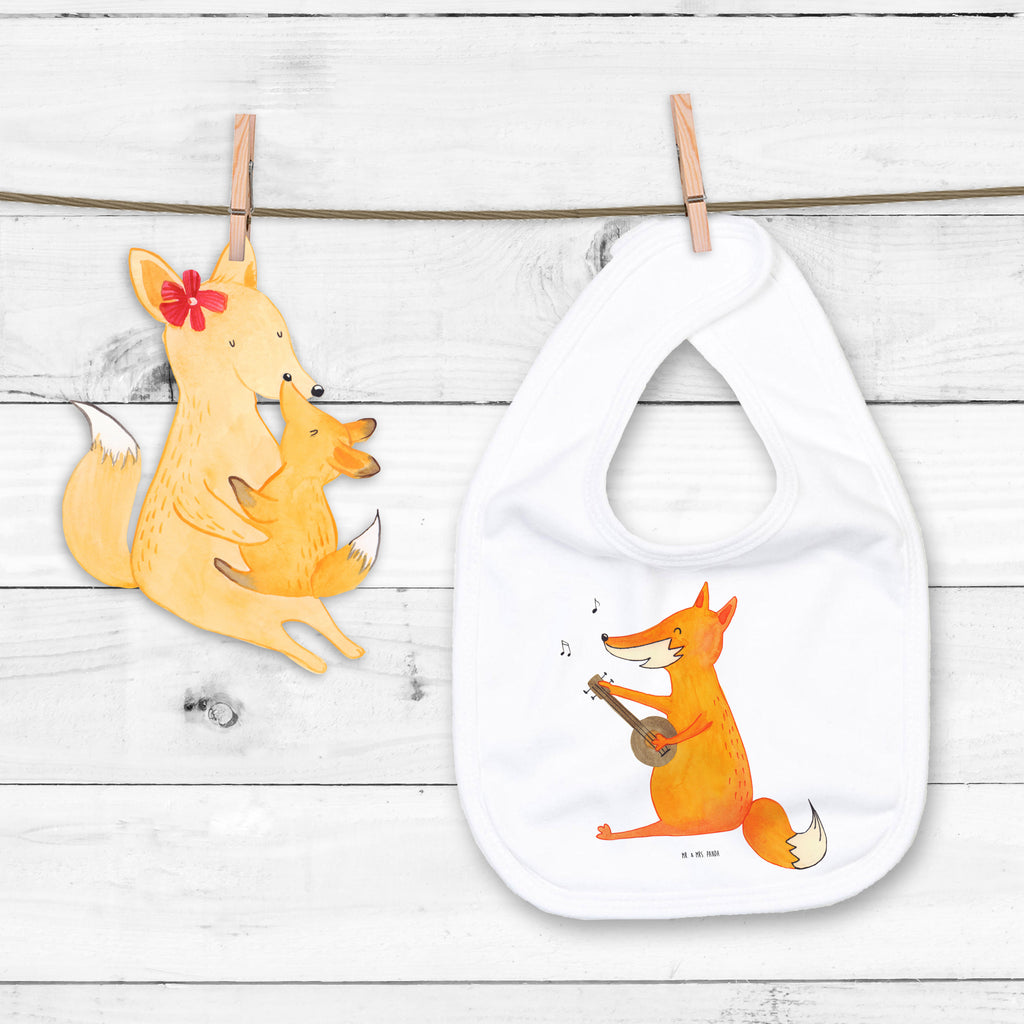Organic Babylätzchen Fuchs Gitarre Baby, Lätzchen, Spucktuch, Sabberlätzchen, Klettlätzchen, Babygeschenk, Baby Lätzchen, Geschenk für Geburt, Geschenk zur Geburt, Baby Spucktuch, Babyausstattung, Geschenkidee für Babyparty, Fuchs, Füchse, Geschenk Musiker, Musik Spruch, Musikerin, Sänger, Sängerin, Gitarre