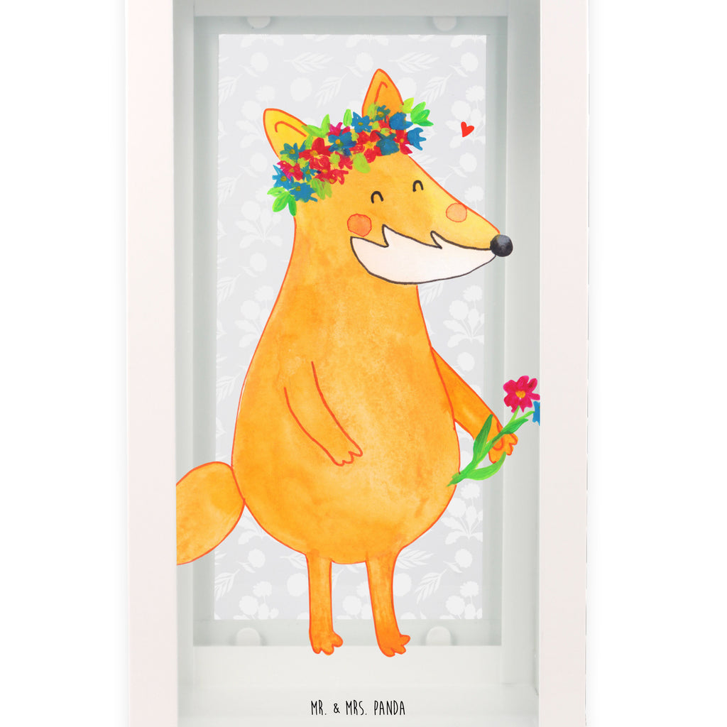 Deko Laterne Fuchs Blumenliebe Gartenlampe, Gartenleuchte, Gartendekoration, Gartenlicht, Laterne  kleine Laternen, XXL Laternen, Laterne groß, Fuchs, Füchse, Fox, Liebe, Freundin, Fuchsmädchen, Blumenmädchen, Freundinnen, Liebesbeweis, Blume, Blumen, Motivation, Freude, ich, mich, Selbstliebe