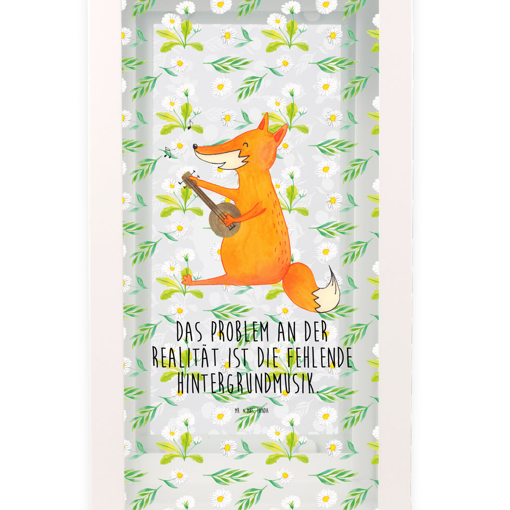 Deko Laterne Fuchs Gitarre Gartenlampe, Gartenleuchte, Gartendekoration, Gartenlicht, Laterne  kleine Laternen, XXL Laternen, Laterne groß, Fuchs, Füchse, Geschenk Musiker, Musik Spruch, Musikerin, Sänger, Sängerin, Gitarre