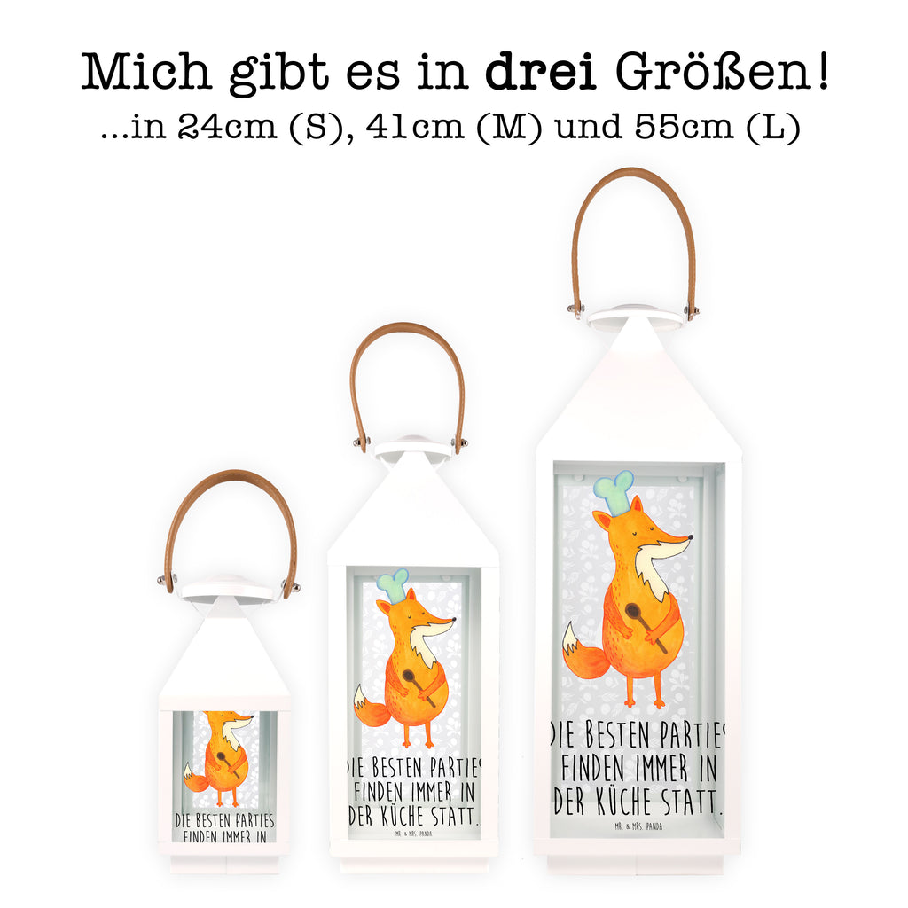 Deko Laterne Fuchs Koch Gartenlampe, Gartenleuchte, Gartendekoration, Gartenlicht, Laterne  kleine Laternen, XXL Laternen, Laterne groß, Fuchs, Füchse, Koch Geschenk, Küche Spruch, Küche Deko, Köche, Bäcker, Party Spruch, Spruch lustig, witzig