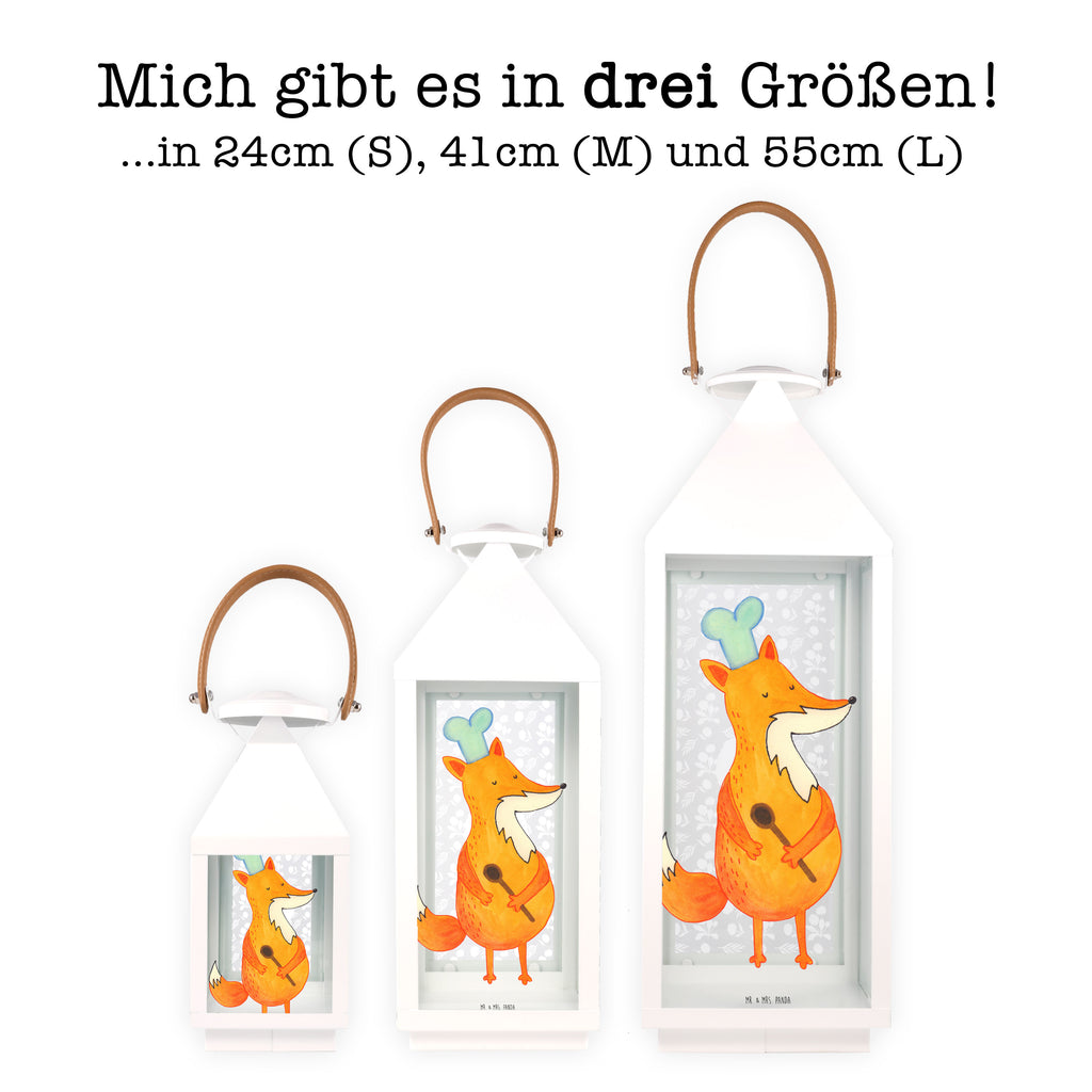 Deko Laterne Fuchs Koch Gartenlampe, Gartenleuchte, Gartendekoration, Gartenlicht, Laterne  kleine Laternen, XXL Laternen, Laterne groß, Fuchs, Füchse, Koch Geschenk, Küche Spruch, Küche Deko, Köche, Bäcker, Party Spruch, Spruch lustig, witzig