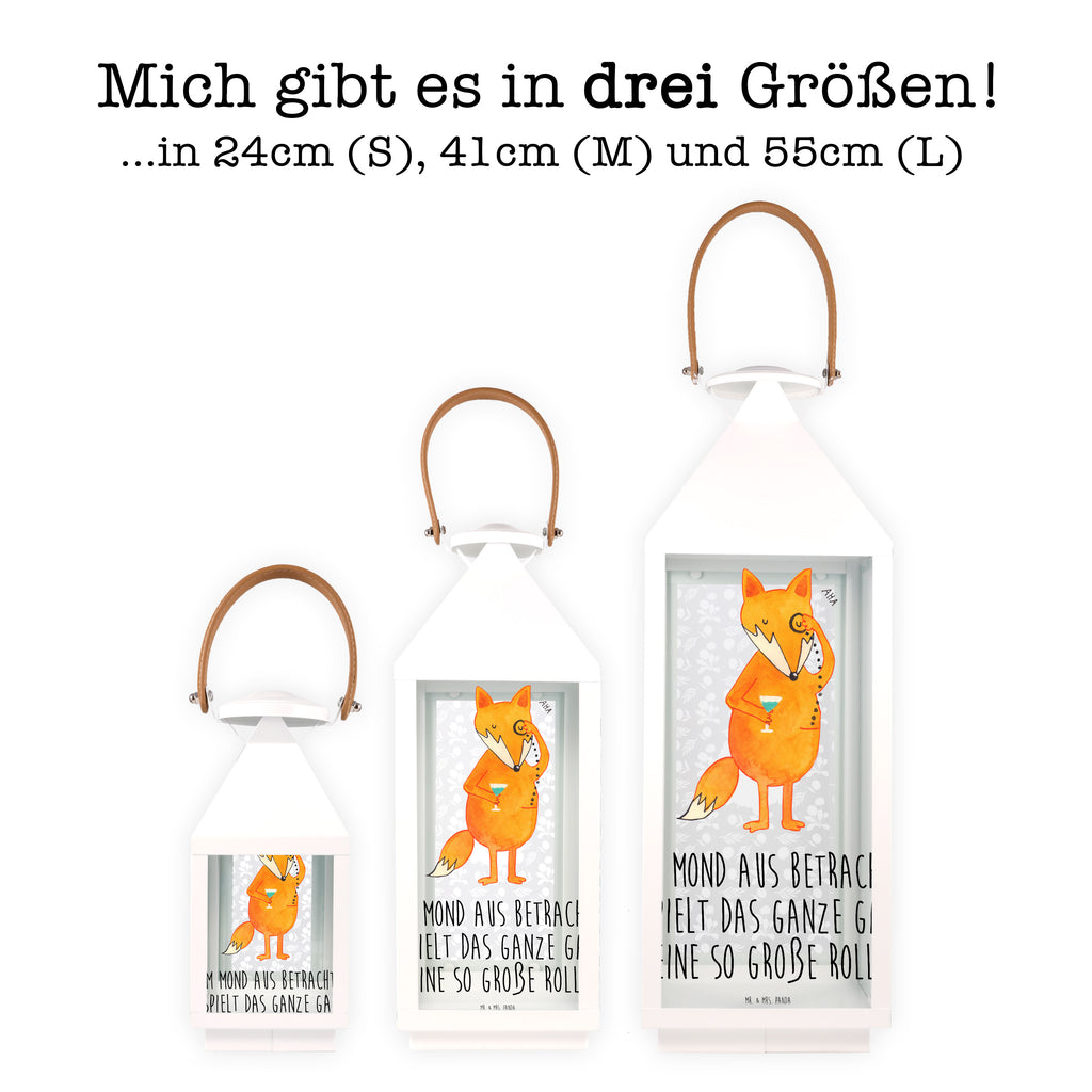 Deko Laterne Fuchs Lord Gartenlampe, Gartenleuchte, Gartendekoration, Gartenlicht, Laterne  kleine Laternen, XXL Laternen, Laterne groß, Fuchs, Füchse, tröstende Worte, Spruch lustig, Liebeskummer Geschenk, Motivation Spruch, Problemlösung